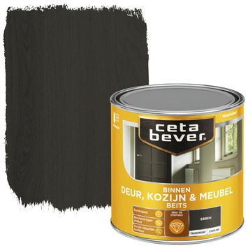 CetaBever Deur, Kozijn & Meubelbeits zijdeglans transparant ebben 250 ml