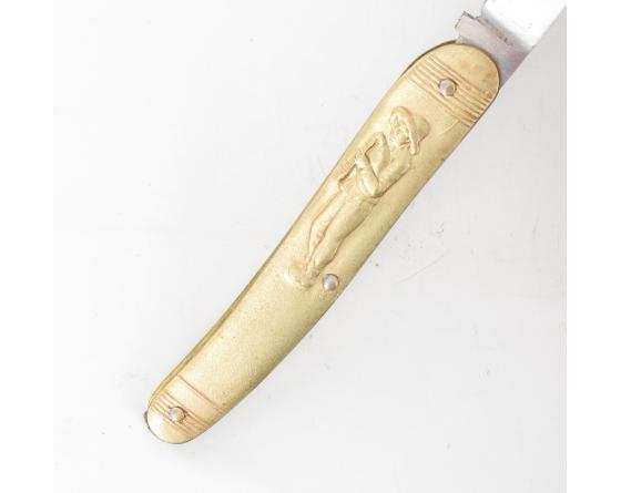 Musicien - Femme aux Sabots - 1 Pièce Couteau de poche par Coursolle
