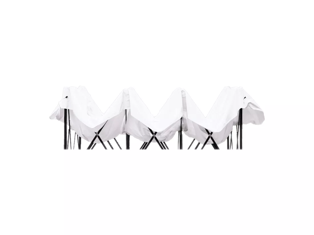 Housse De Remplacement Gazebo Blanc Polyester Oxford 800d 2,9x4,4