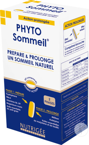 Nutrigée Phyto Sommeil Double Phase 60 Comprimés Bicouches