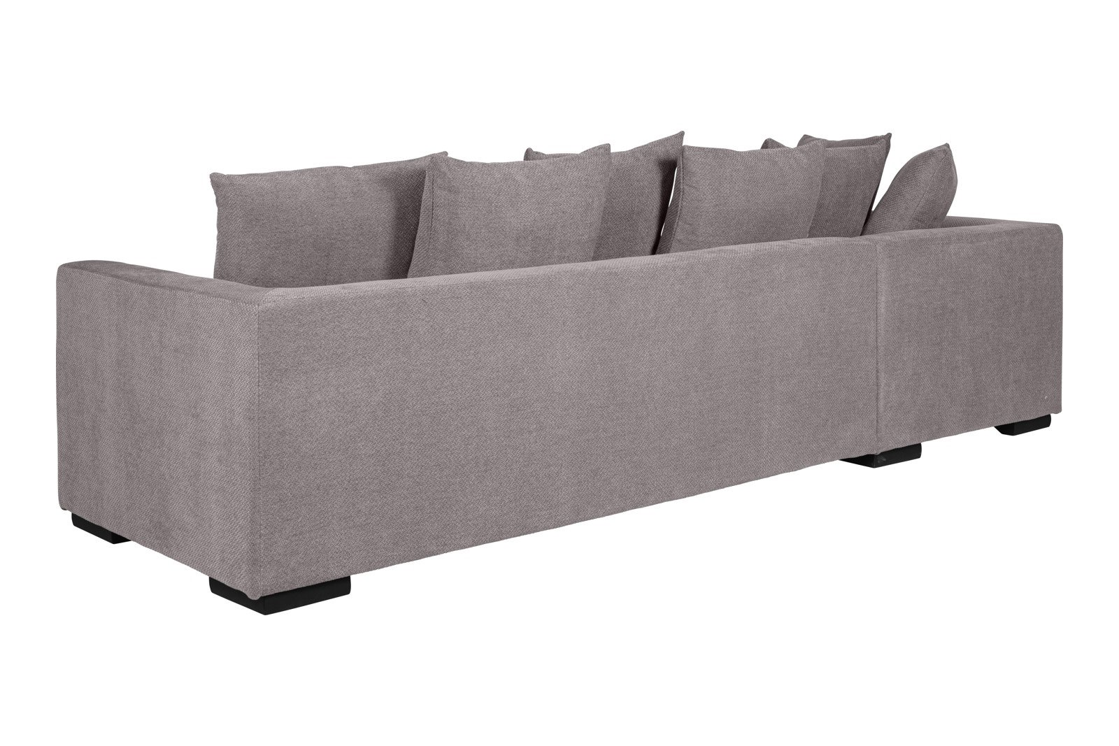 Paso Doble Day Sofa 2,5-seter og divan venstre, I tekstil Salento Stone, Valnøtt ben i tre, EU komfort. Promotion