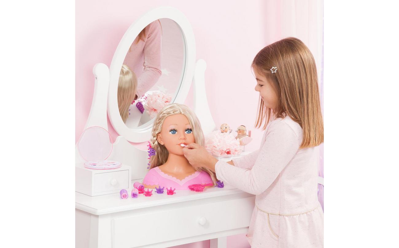 Charlene Super Model kaphoofd met make-up