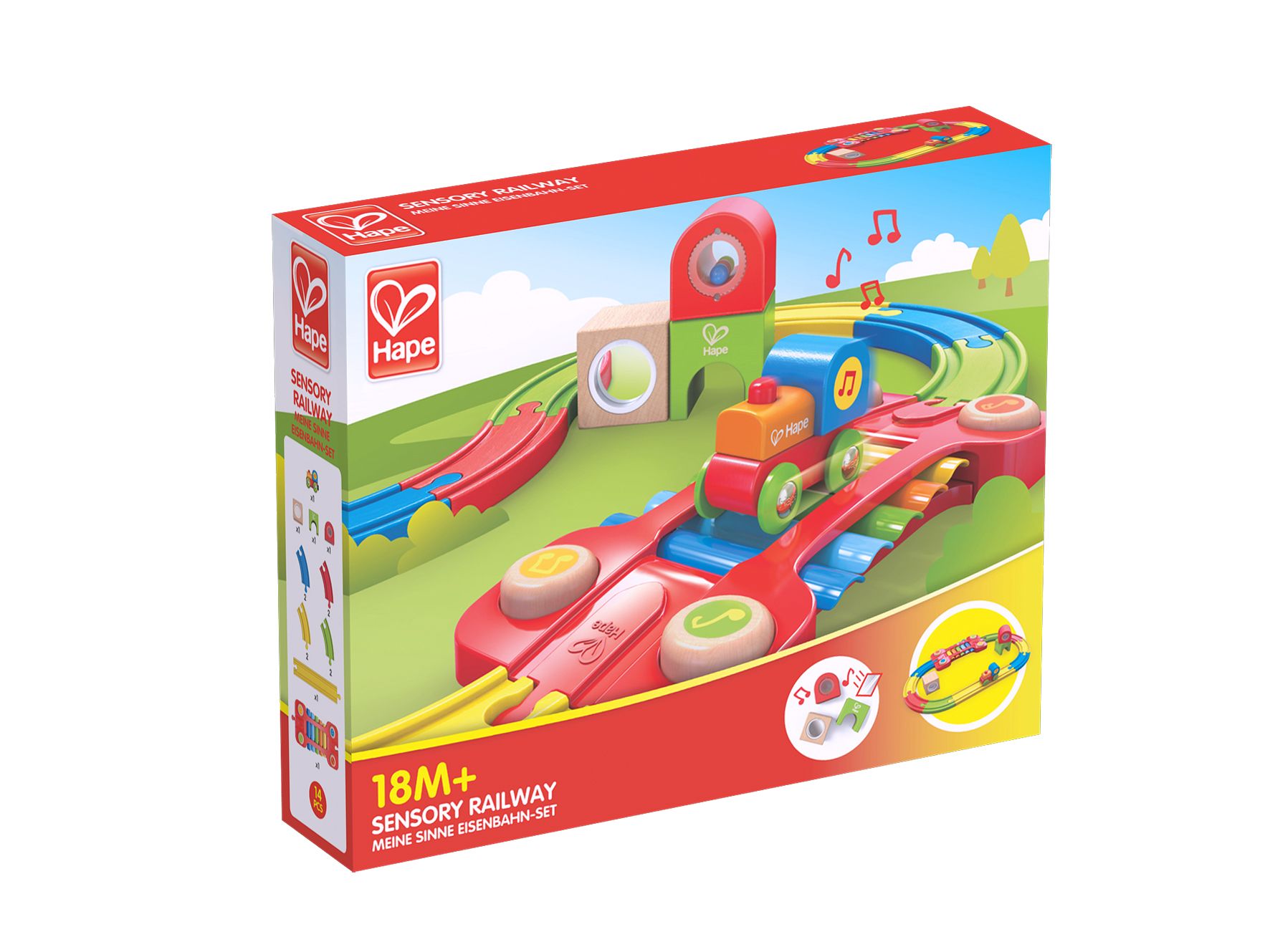 Hape Meine Sinne Eisenbahn-Set