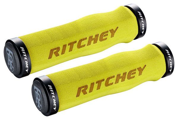 Paire de Poignées Ergonomiques Ritchey WCS Truegrip HD Locking Jaune
