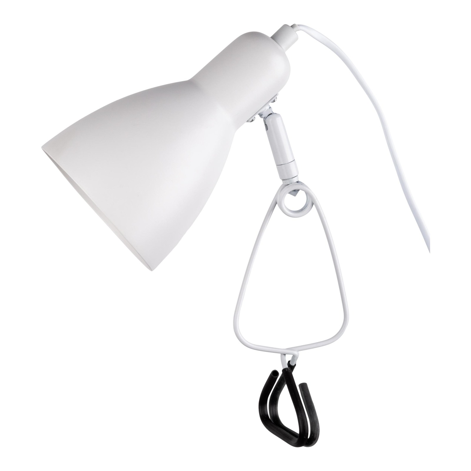 Klemmtischleuchte MARA - weiß - 28 cm