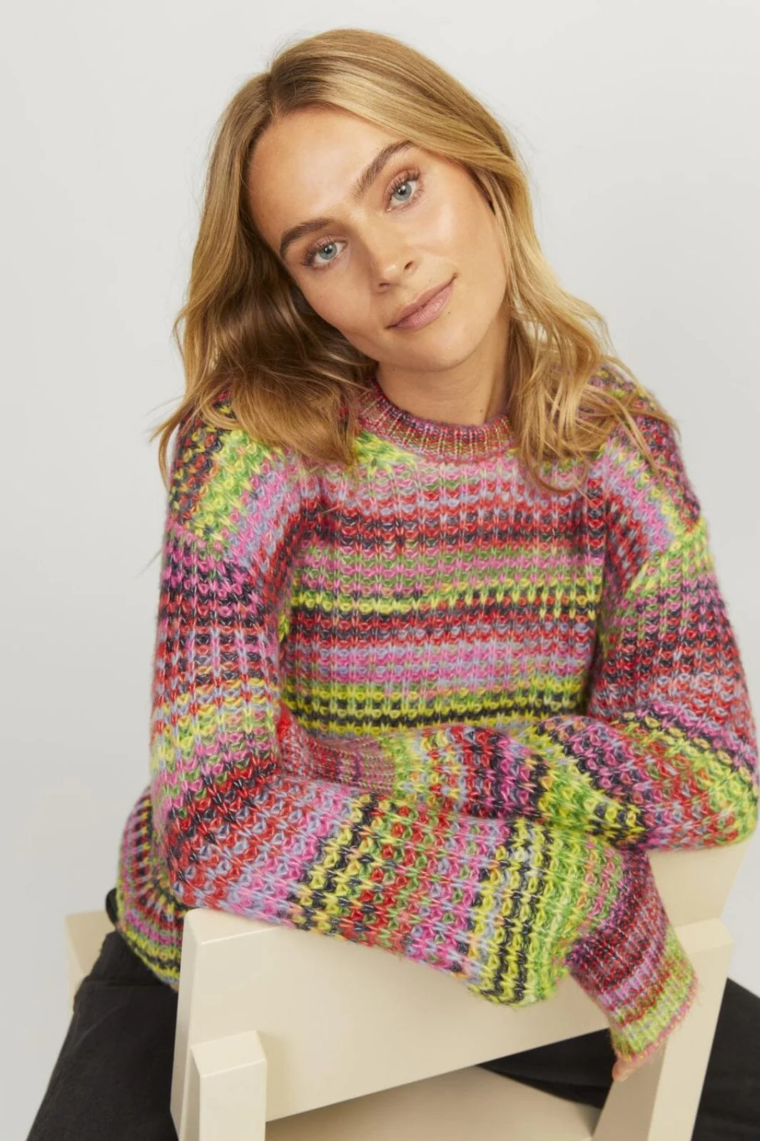Jjxx Jxsimone Space Dye Crew Neck Knit Sn 12207206