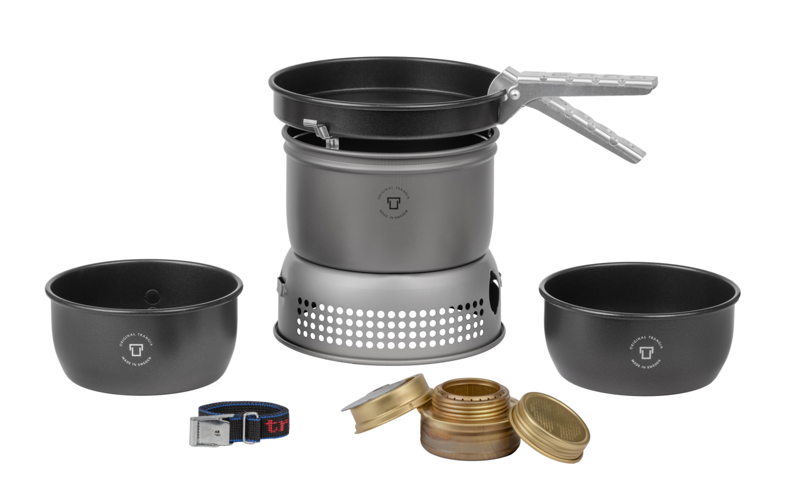 Trangia Trangiakök 27-9 UL / HA Campingkochset 3- teilig mit Spiritusbrenner Set 1 grau