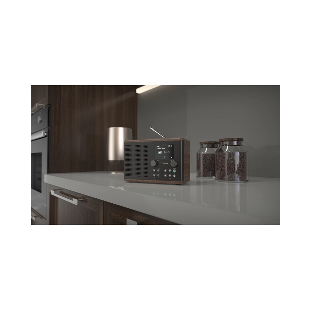Pure Classic H4 Radio Kaffeeschwarz