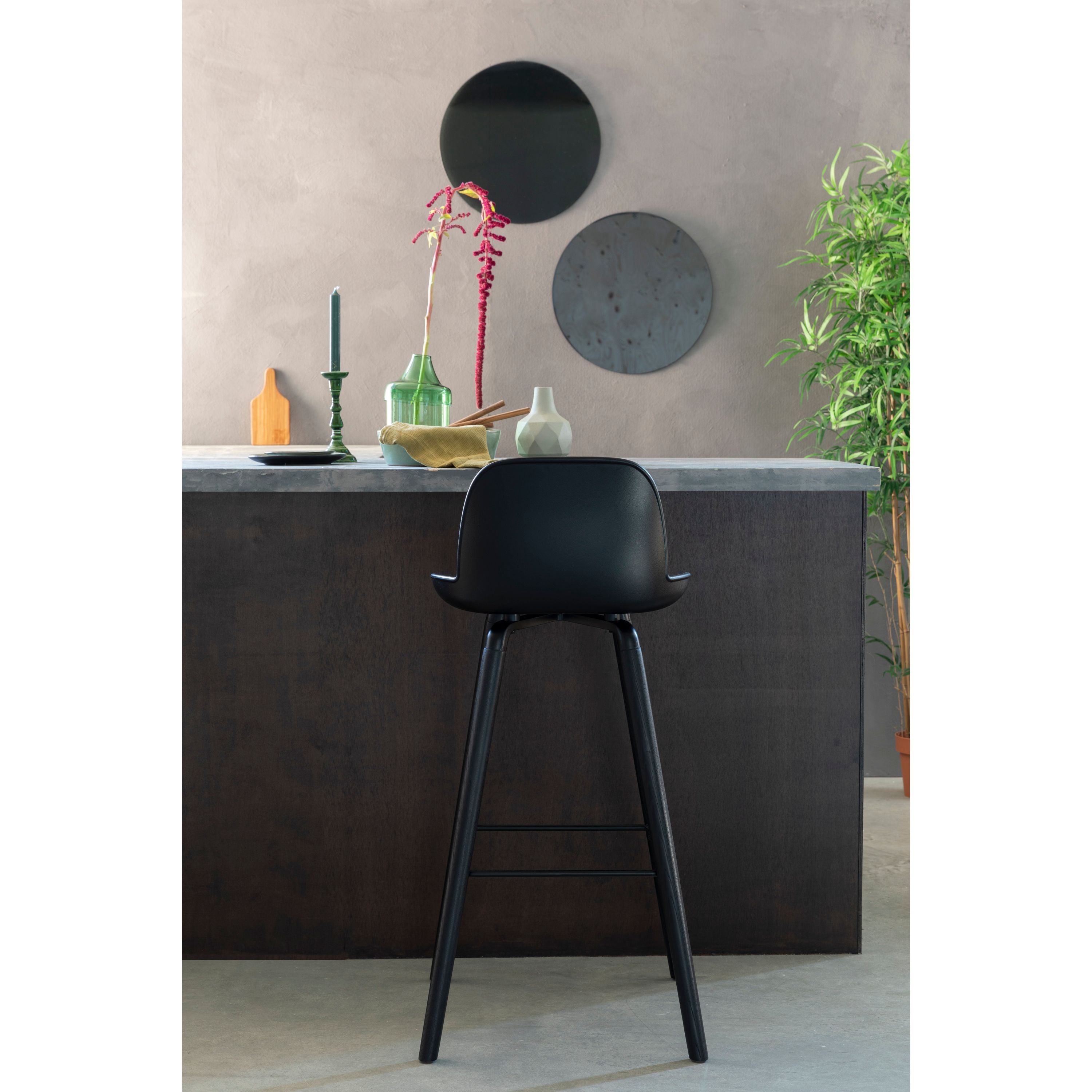 Zuiver Albert Kuip Barkrukken 75 cm Zwart - Set van 2