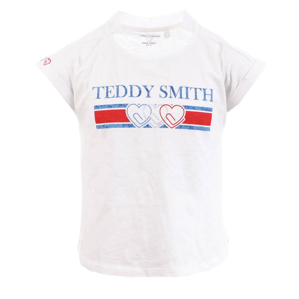 Teddy Smith T-shirt Blanc Fille Teddy Smith Trobo