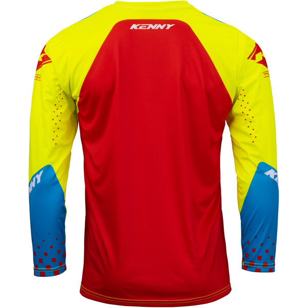 Kenny - Maillot Track Focus - 2023 Jaune fluo / Rouge / Bleu