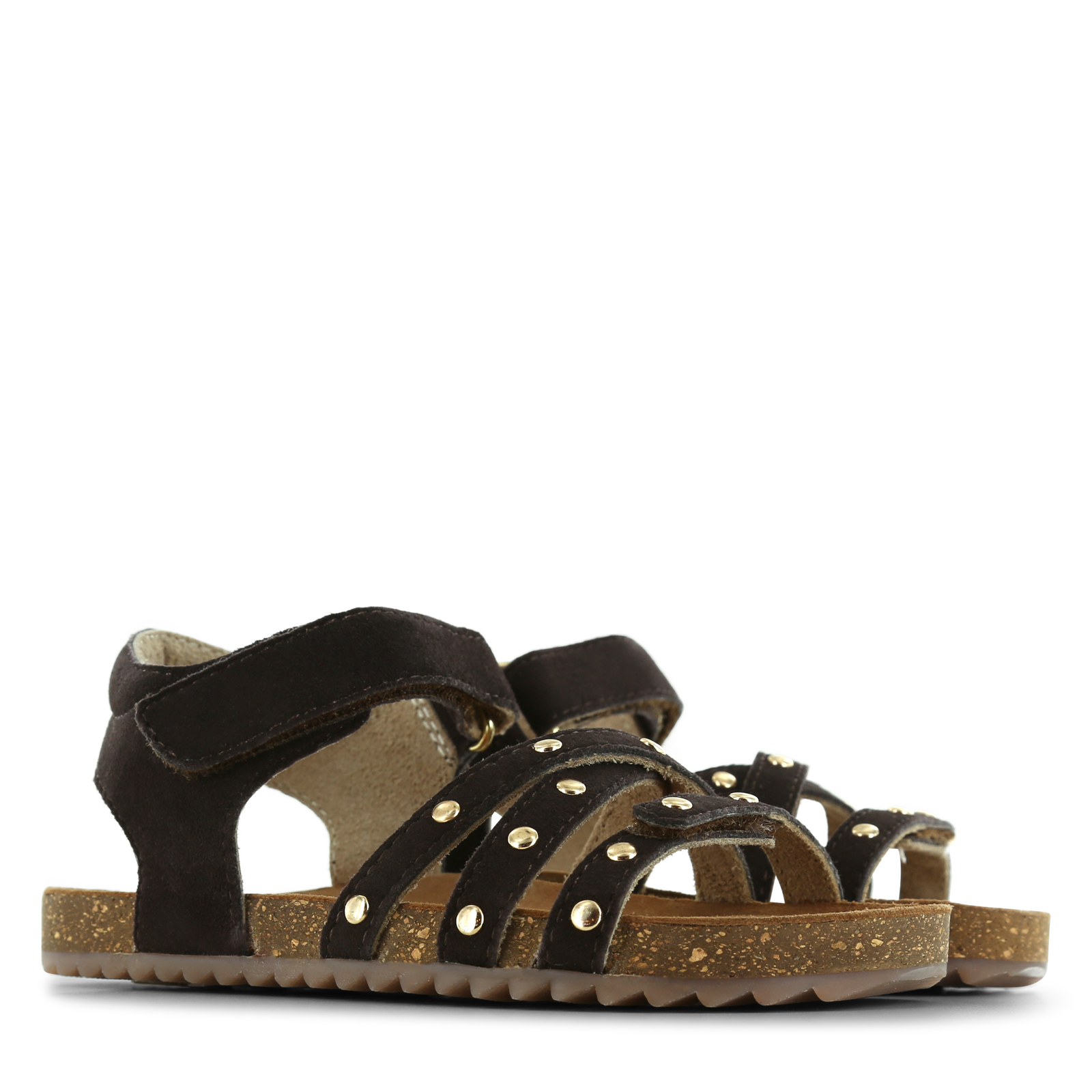 Shoesme dunkelbraune Sandale mit Nieten