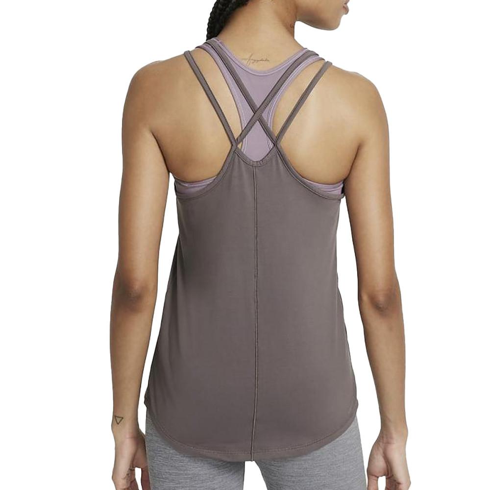 Nike Débardeur Mauve Femme Nike One Luxe