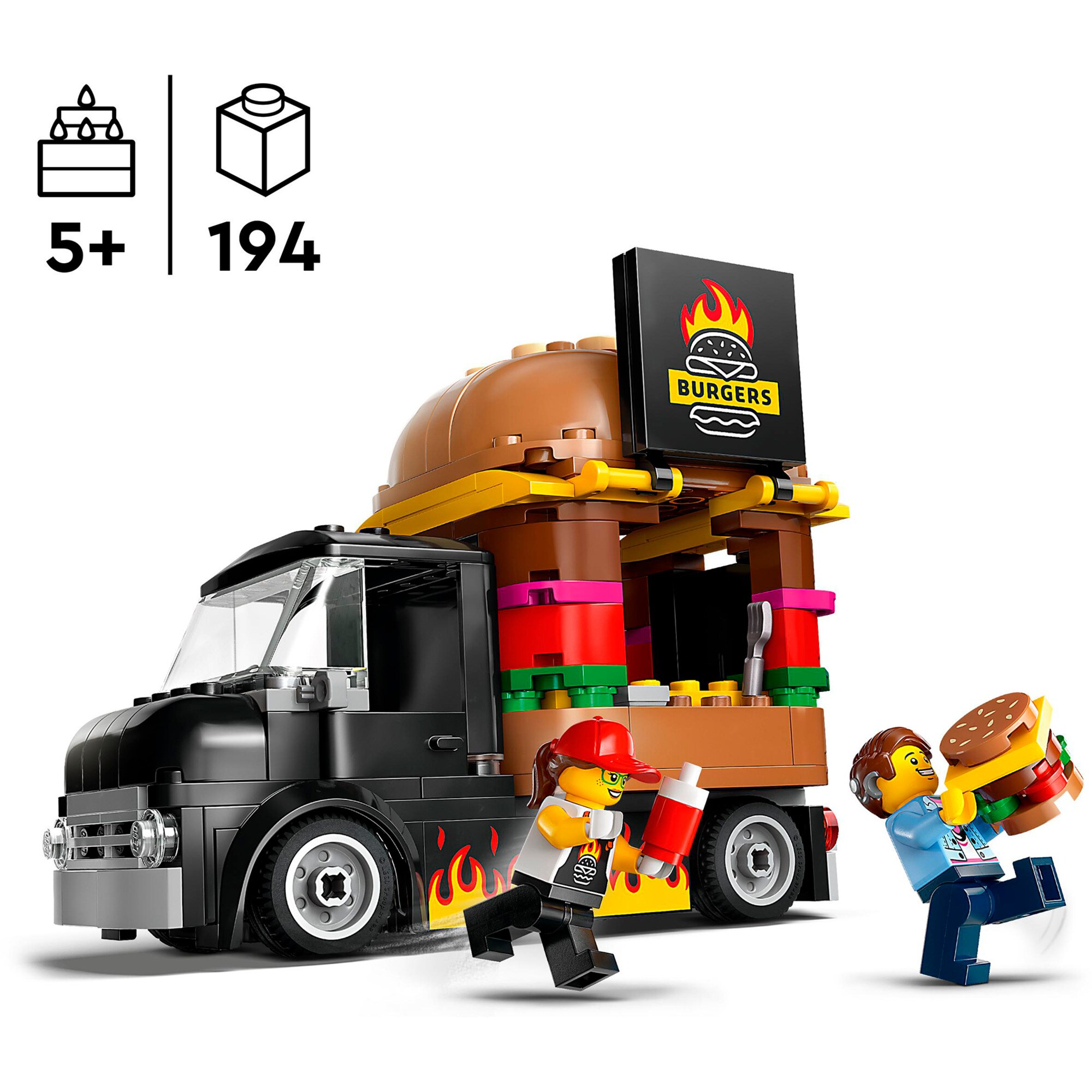 LEGO Konstruktionsspielzeug City Burger-Truck