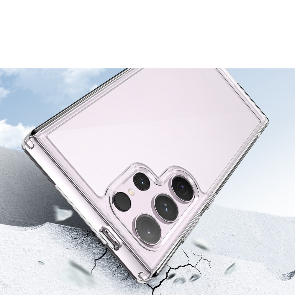 Samsung Galaxy S24 Ultra Hybrid Hülle TPU Bumper   Acryl Rückseite - Transparent