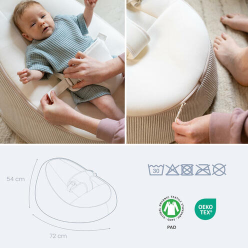 Doomoo transat pouf évolutif Seat'n Grow - Sand - BABYMOOV