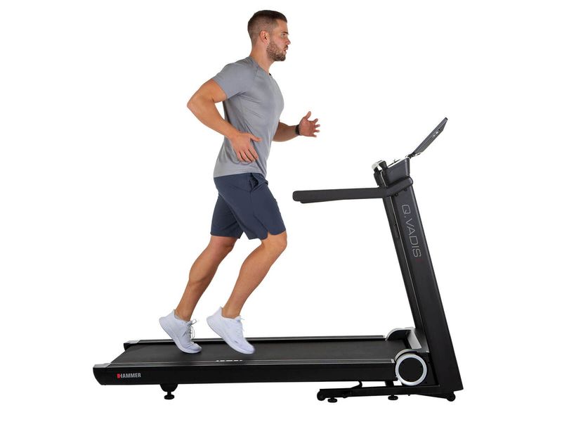 HAMMER Laufband Q. Vadis 10.0 Modernes Laufband mit integriertem Display