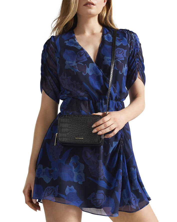 Ted Baker STINA Double Zip Mini Camera Bag Black