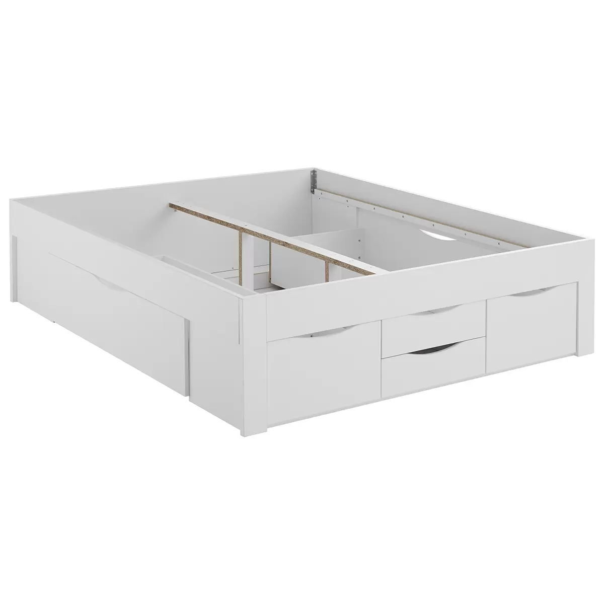 Stauraumbett Noah 180x200 weiss