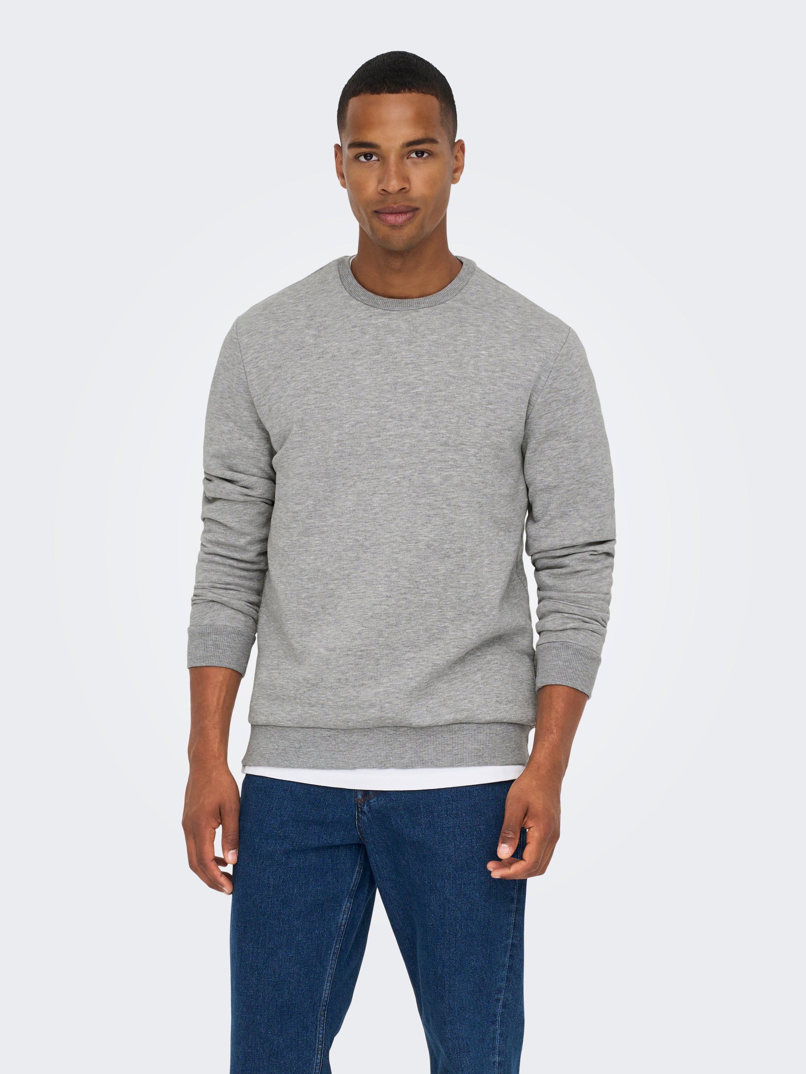 ONSCERES Sweatshirt Light Grey Melange