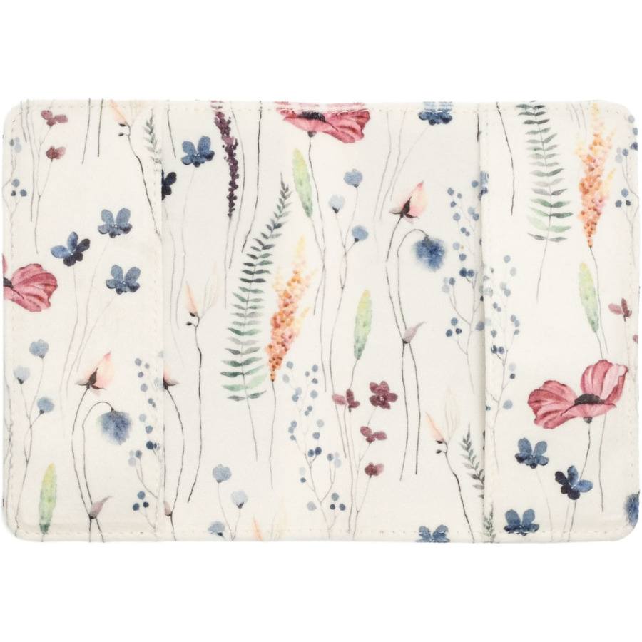 DARK Velvet Passport Cover Multicolor Flower Pattern