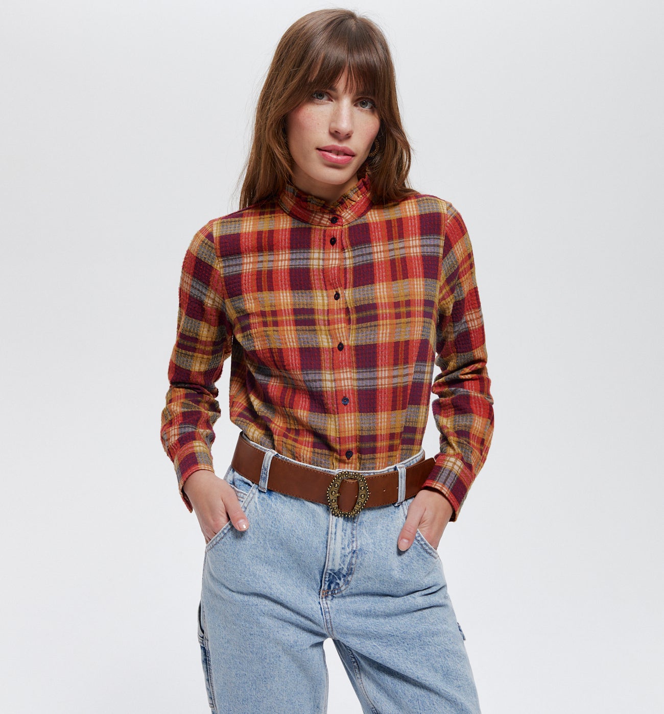 Chemise à carreaux Femme - Carreaux multicolores