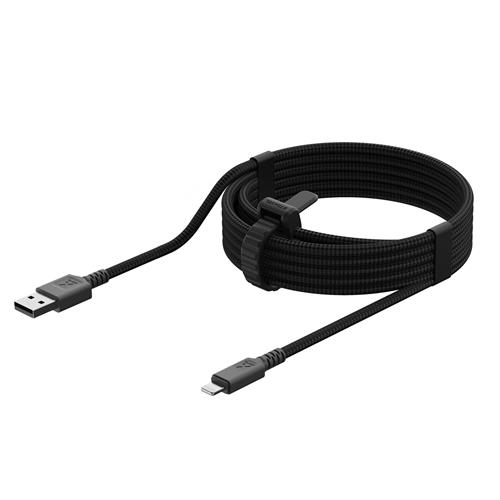(3m) 12W Next Gen Cable USB auf Lightning MFi Ladekabel Nylon Datenkabel (CX3021) - Schwarz