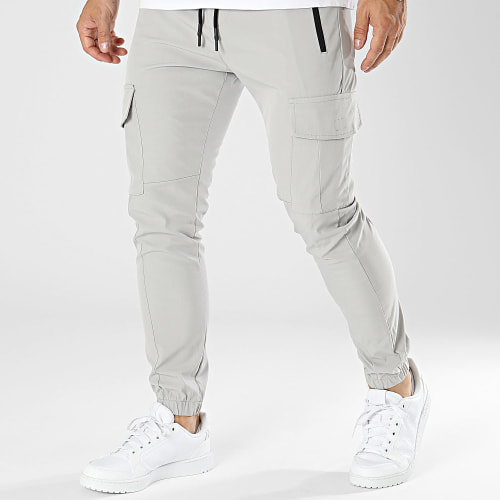 Pantalon Cargo Gris Clair