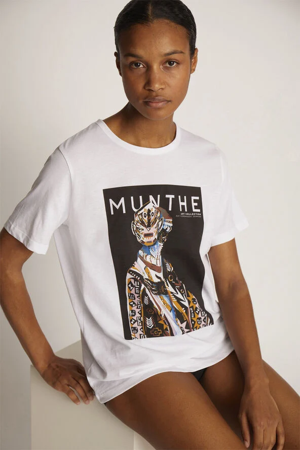 MUNTHE TORIA Organic Cotton T-Shirt White