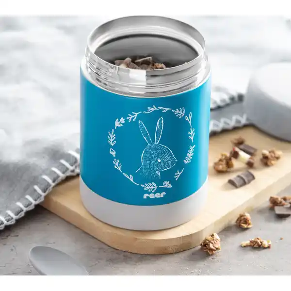 ColourDesign Edelstahl-Warmhaltebox, 300 ml, Petrolblau