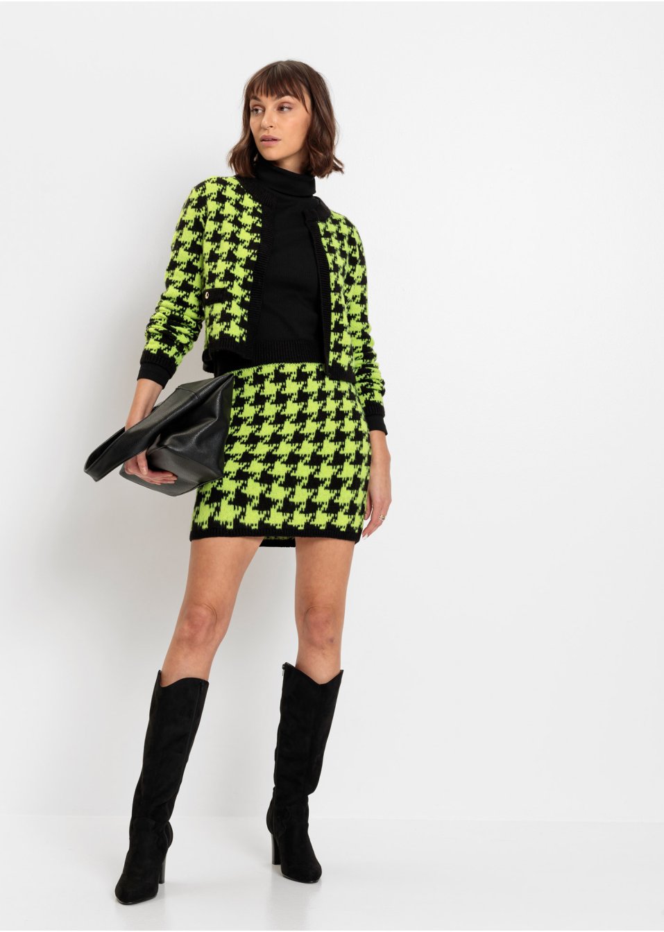 Mini-jupe en jacquard