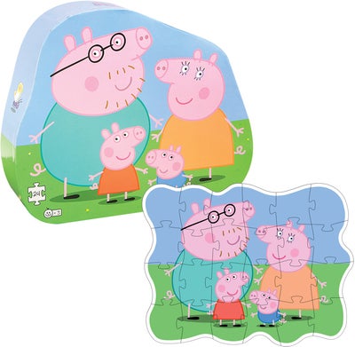 Barbo Toys Peppa Gris Familie Puslespill 24 Brikker