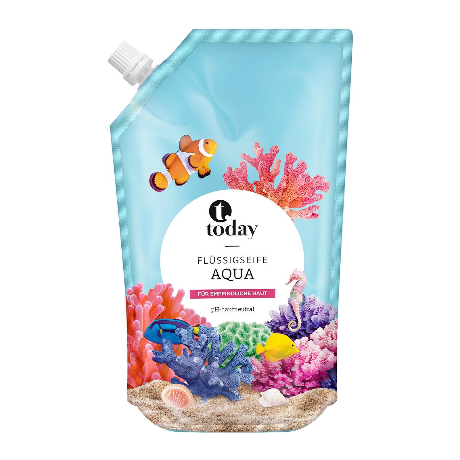 Today Flüssigseife Aqua Nachfüllbeutel