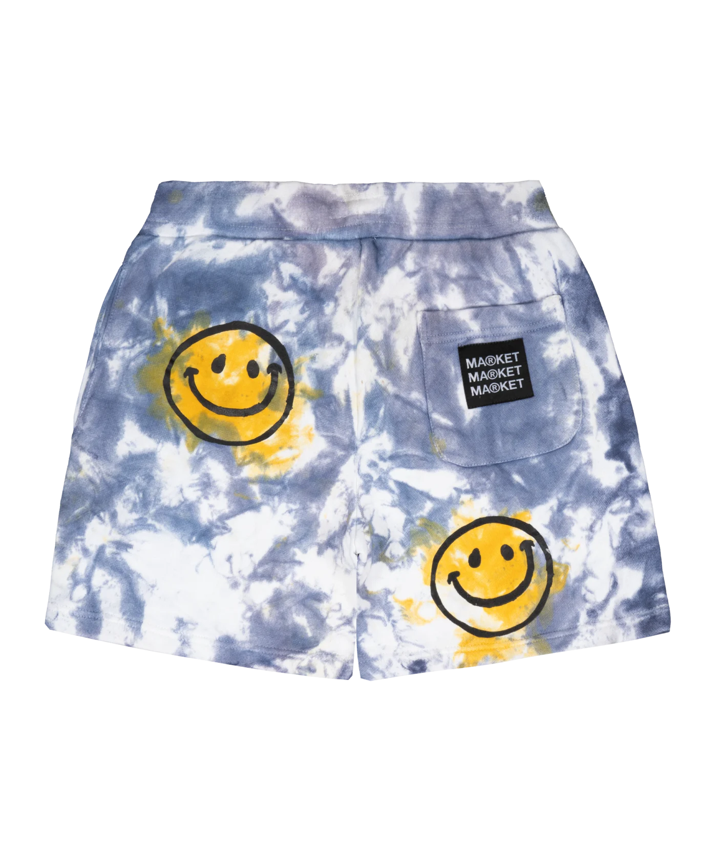 Market Smiley Sun Dye Sweatshort Gelb Blau