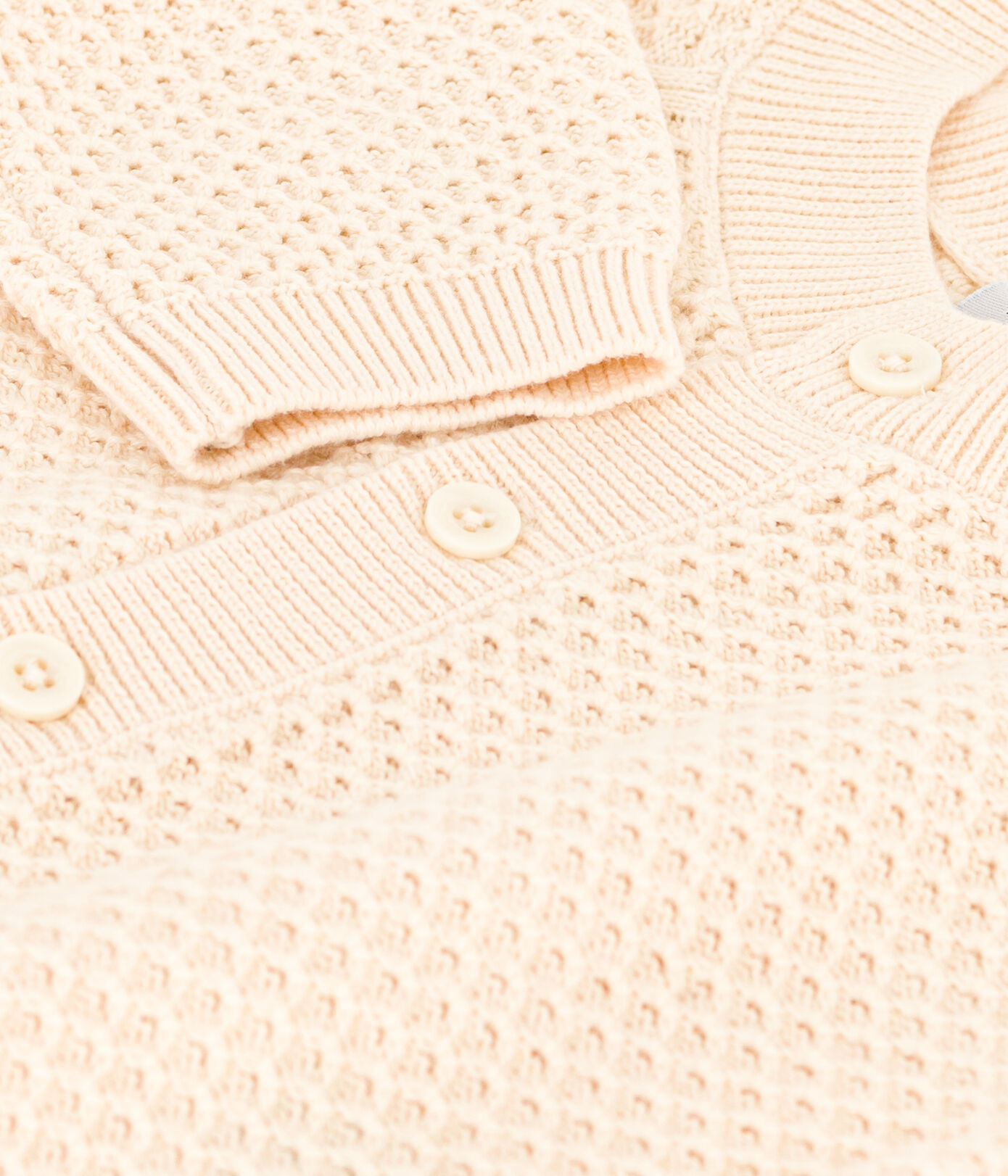 Cardigan bébé en tricot de coton