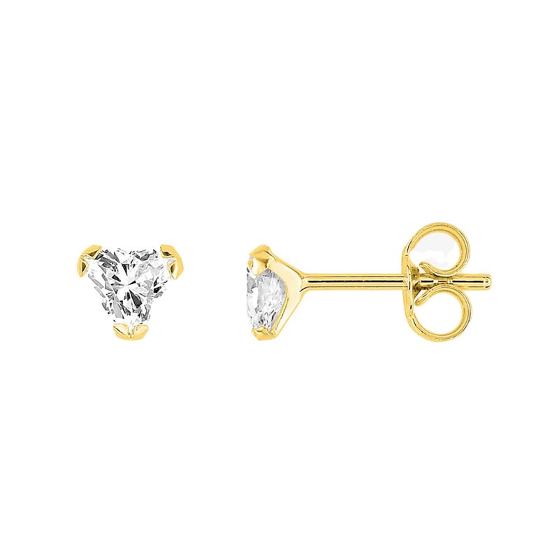 Boucles d'oreilles femme - Oxyde de zirconium - Or 18 Carats