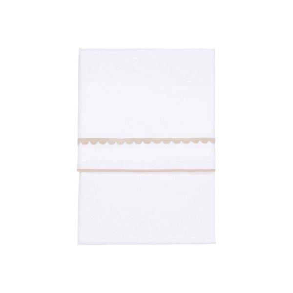 Little Dutch Wieglaken - 70 x 100 cm - Beige Rounded