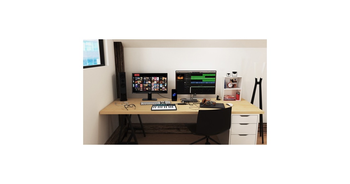 i-tecDual Display Dockingstation  (Grijs)