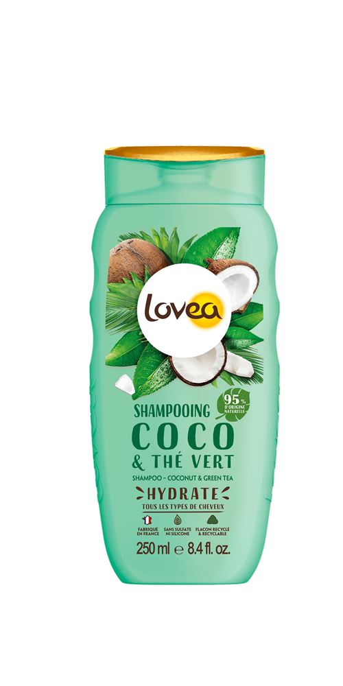 Lovea Shampoo<br>250 ml, Grüntee Kokos
