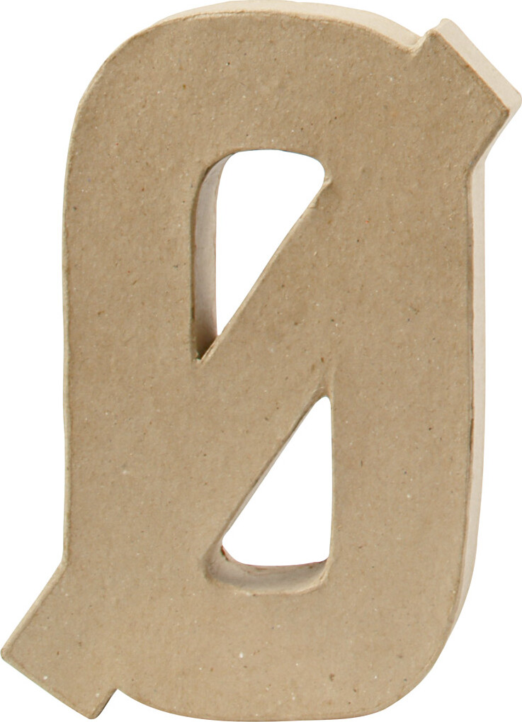 Bogstav Til Pynt - Ø - Stort Bogstav - Papmaché - 20,5X14,5 CM