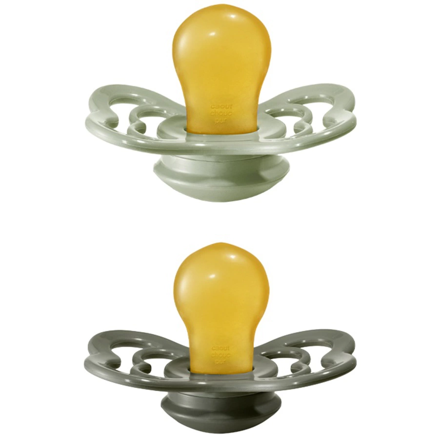 BIBS® Schnuller Supreme Sage  Hunter Green Latex 0-6 Monate, 2 Stk.