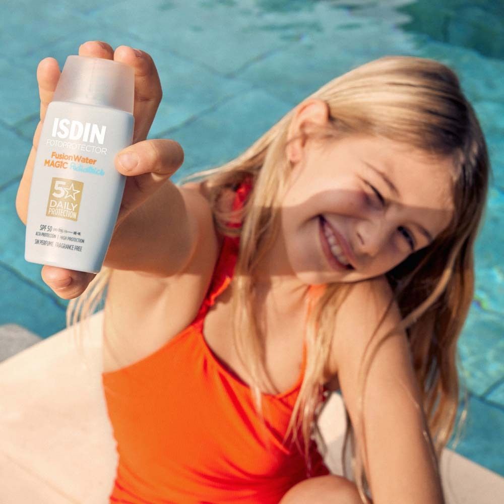ISDIN Fotoprotector Pediatrics FusionWater ultraleichte Sonnencreme LSF50 für Kinder und Babys ab 6 Monaten