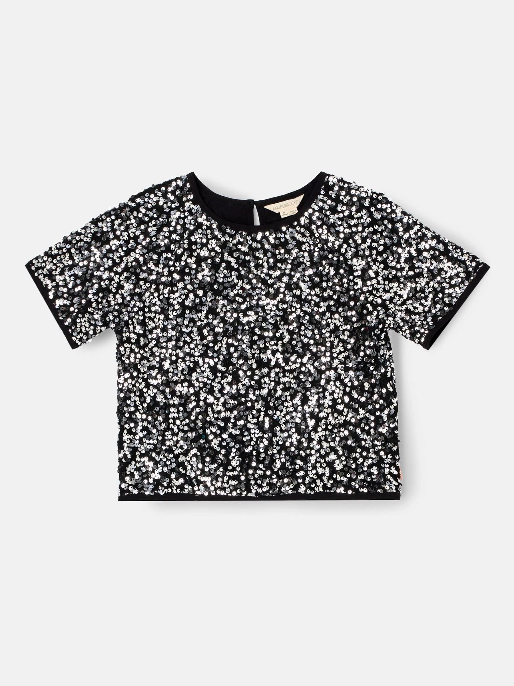 Zilver - Angel & Rocket Leona Black Sequin Top