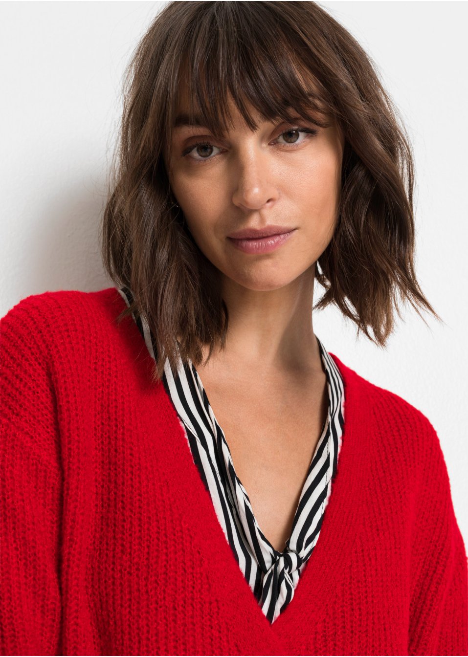 Gilet en maille portefeuille