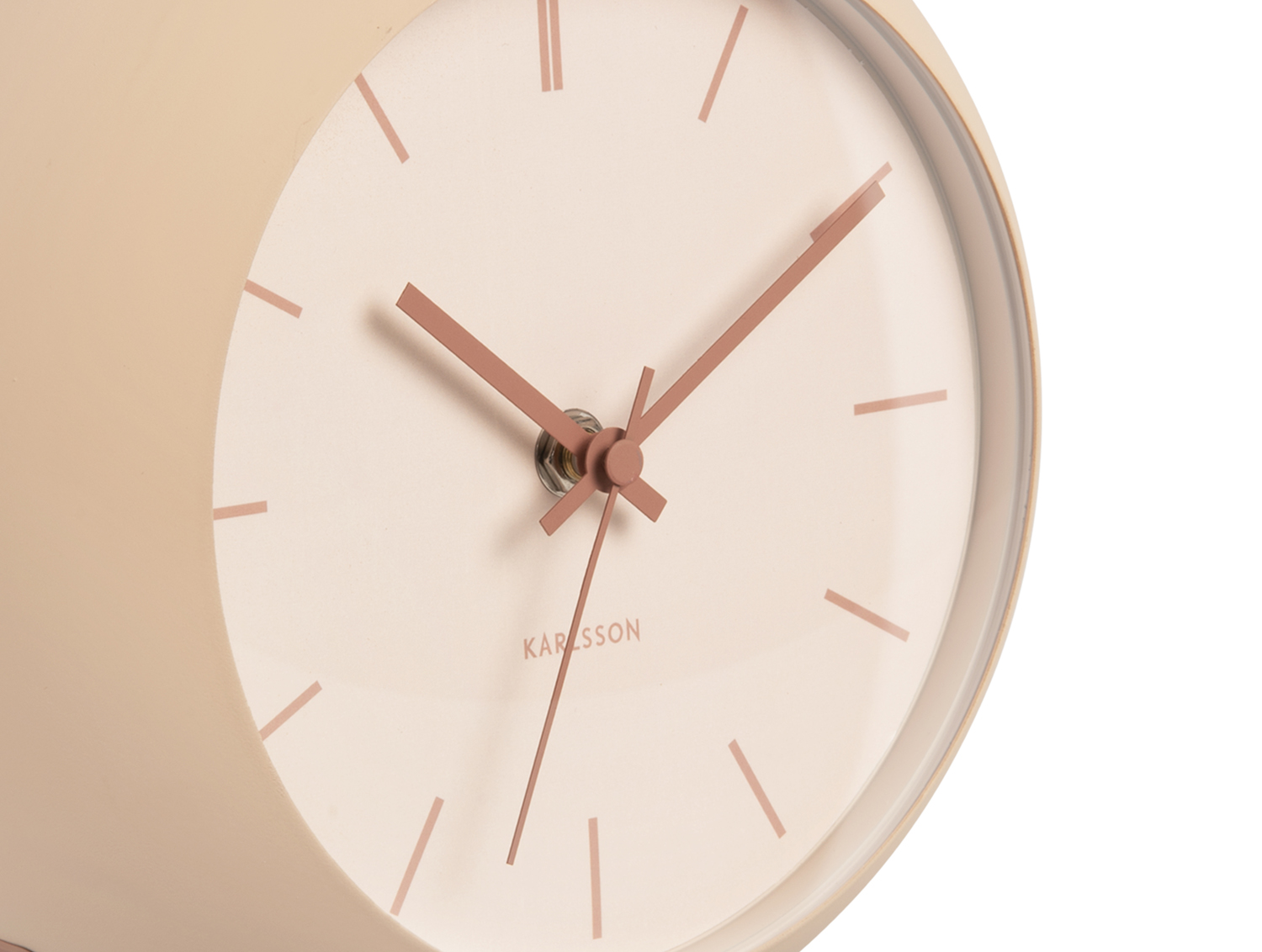 Table clock Nirvana Globe sand brown