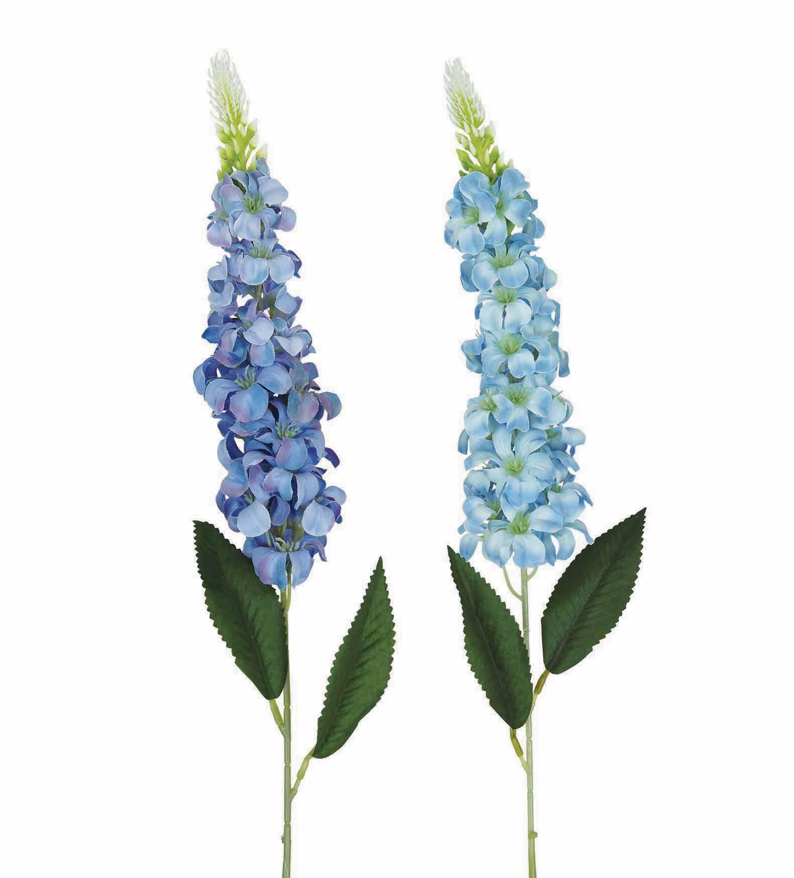 TIGE DELPHINIUM 28 FLEURS H.74CM BLEU