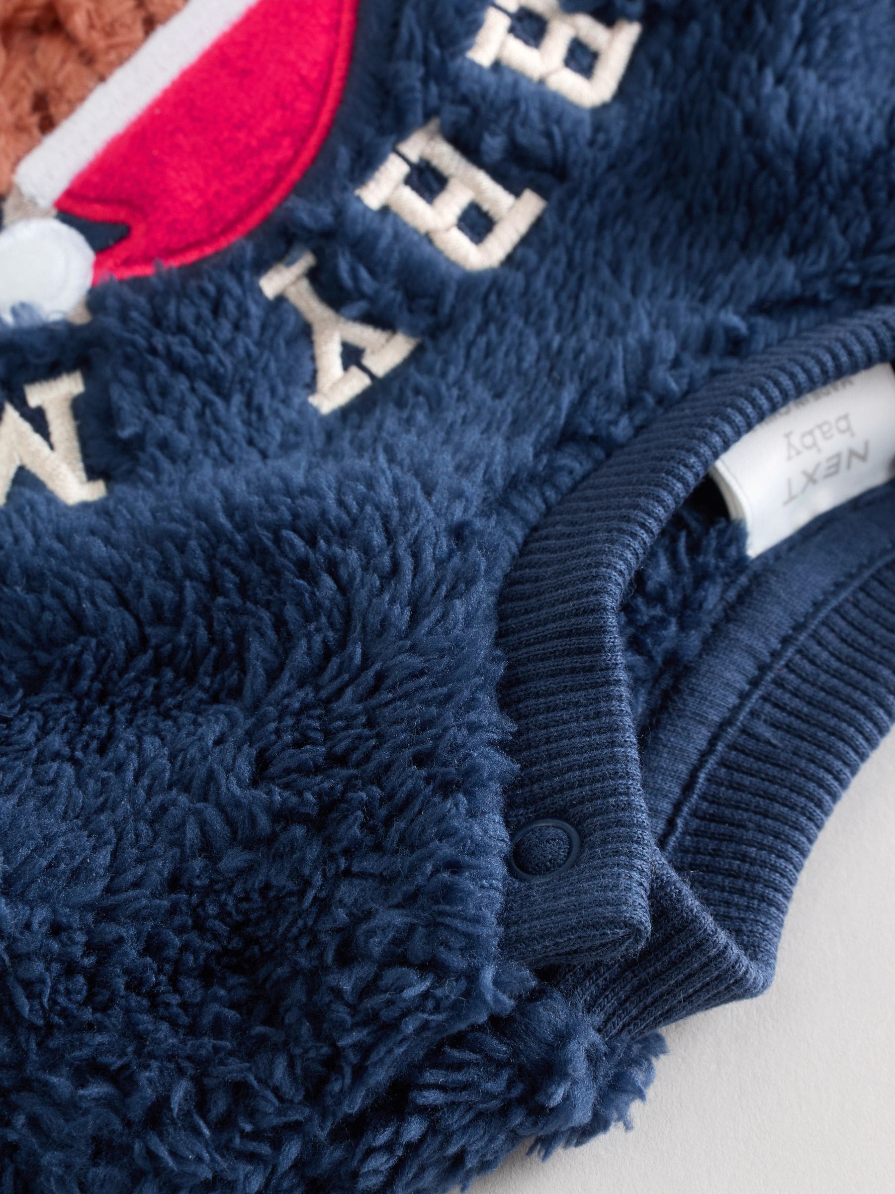 Navy Kerstmis Hamish - Babyset van fleece top en legging (0mnd-3jr)