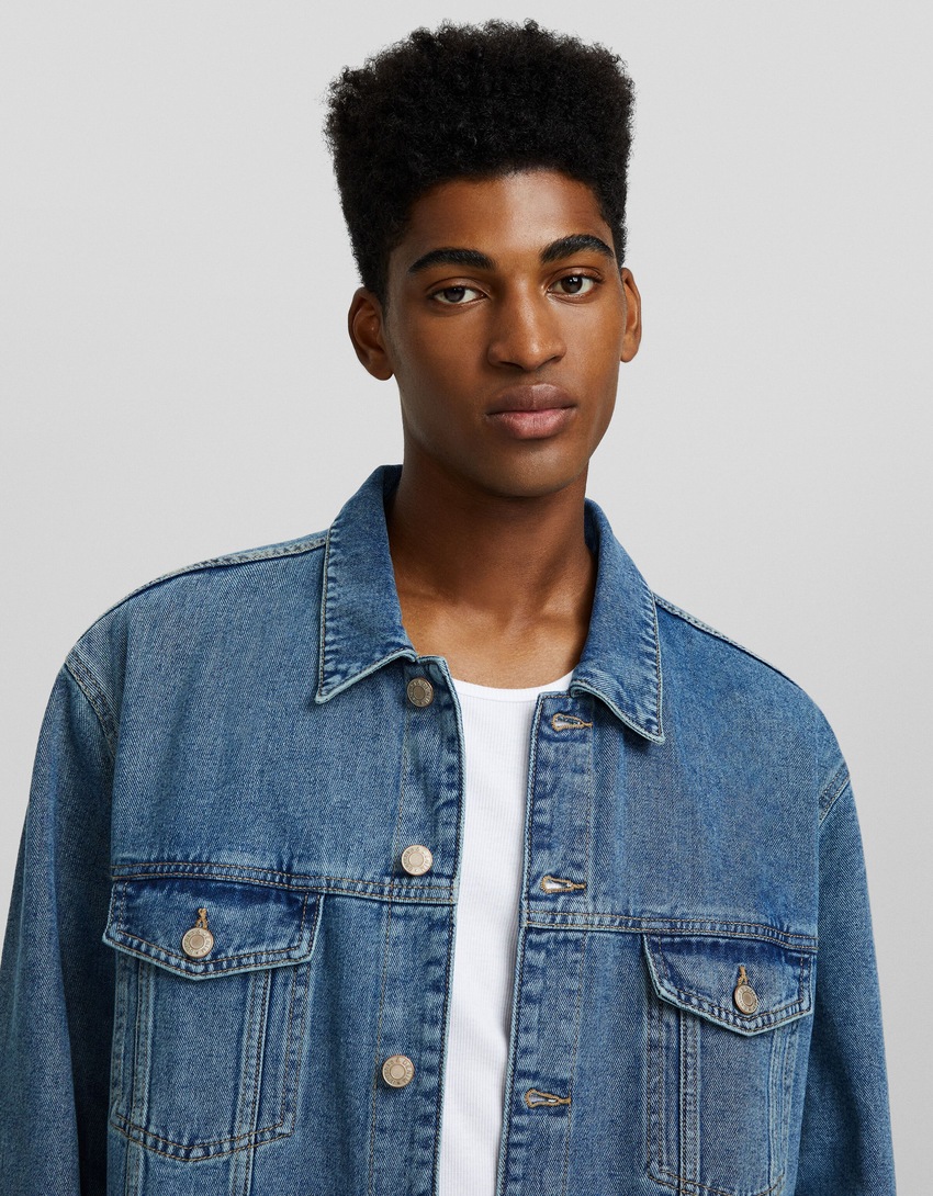 Jaqueta jeans de corte regular