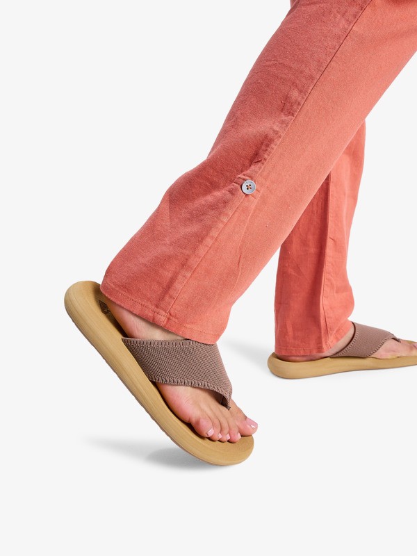 On The Seashore Pantalon cargo Orange Femme