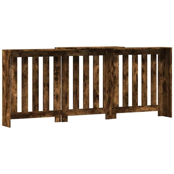 vidaXL Radiatordeksel røkt eik 205x21,5x83,5 cm konstruert tre